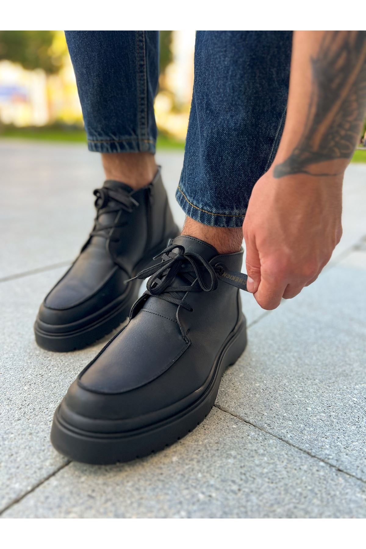 CH213 Men's Boots BLACK - STREETMODE™