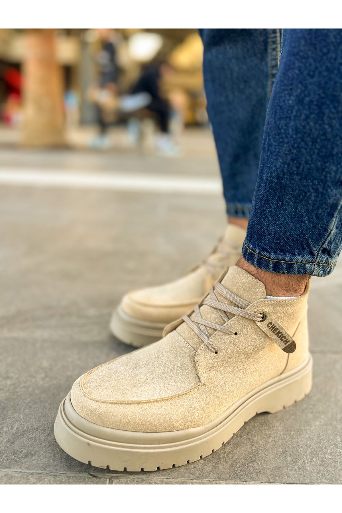 CH213 Men's Boots SAND Suede - STREETMODE™