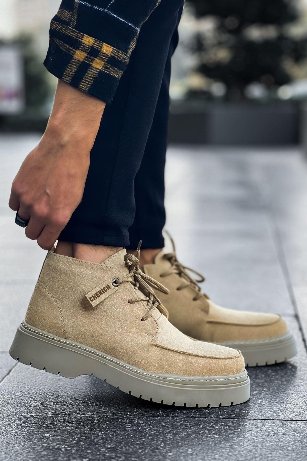 CH213 Men's Boots SAND Suede - STREETMODE™