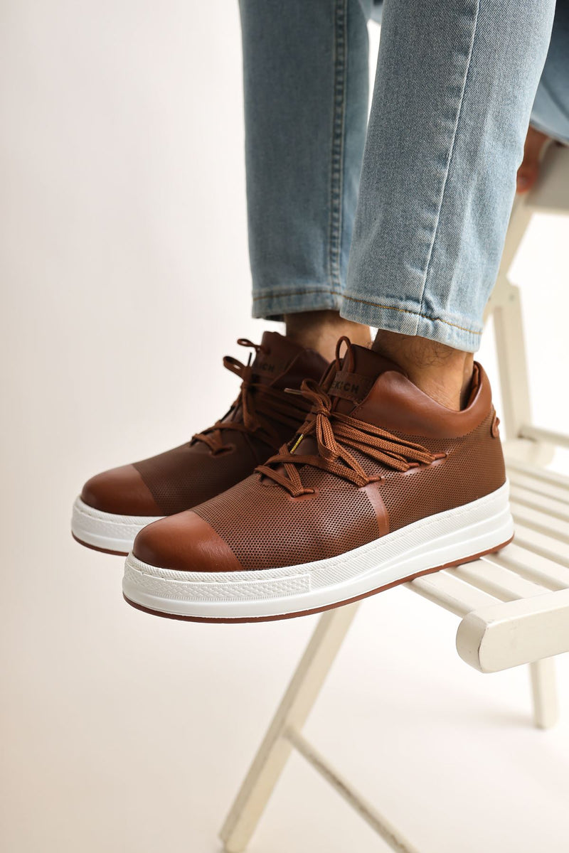 CH219 CBT Laser Men's sneakers Shoes Brown - STREETMODE™