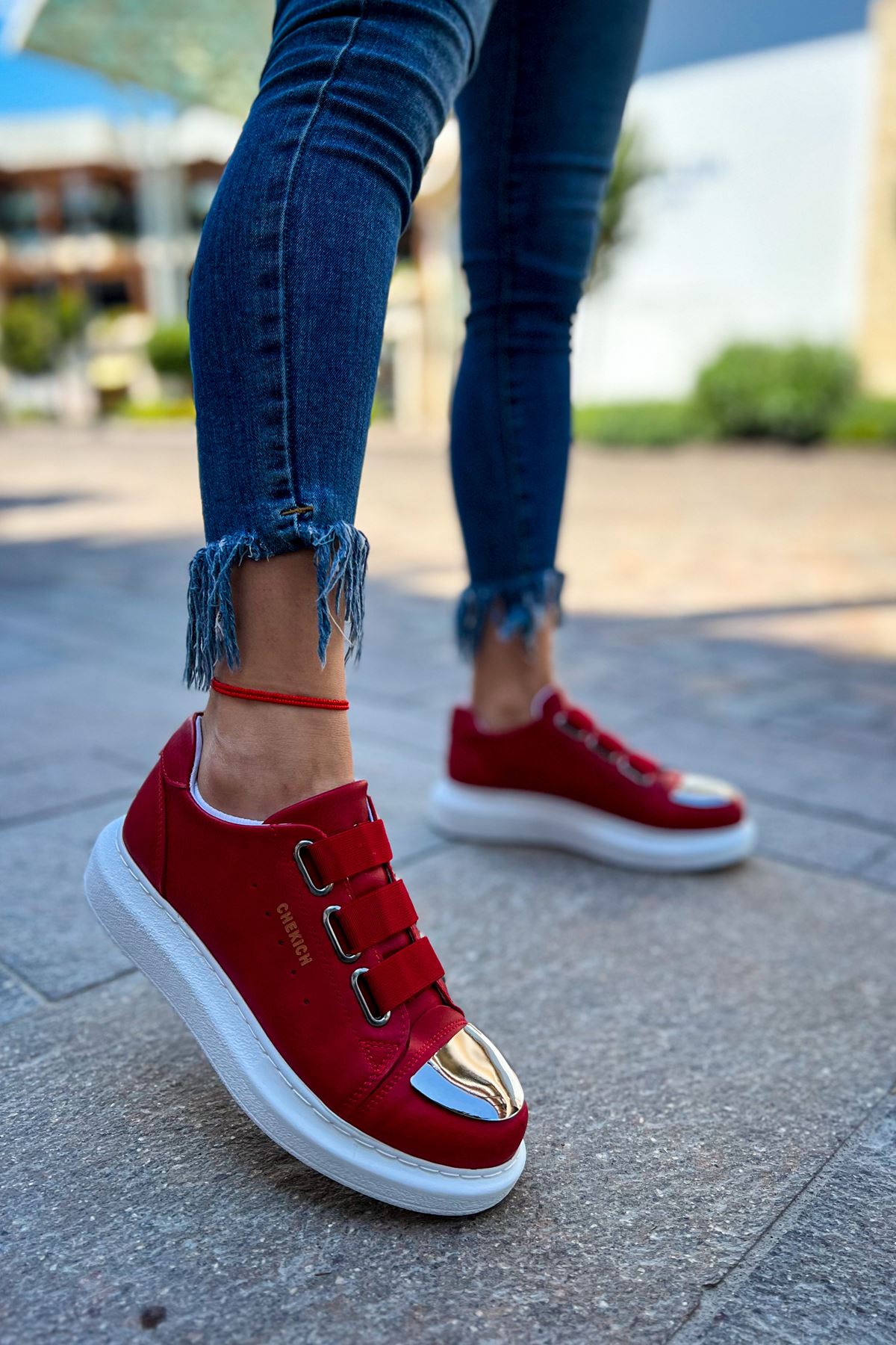 CH251 CBT Mirror Women's Shoes Sneakers RED - STREETMODE™