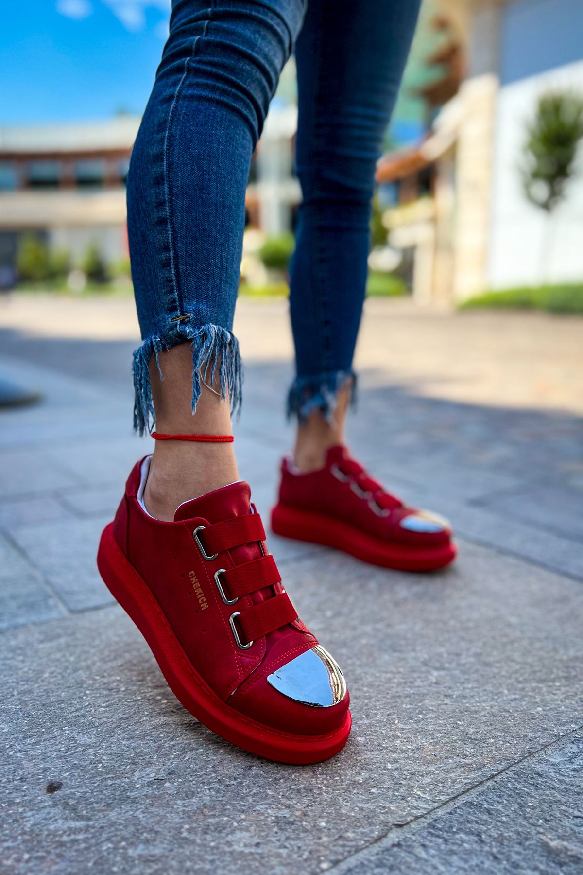 CH251 CRT Mirror Women's Shoes RED - STREETMODE™