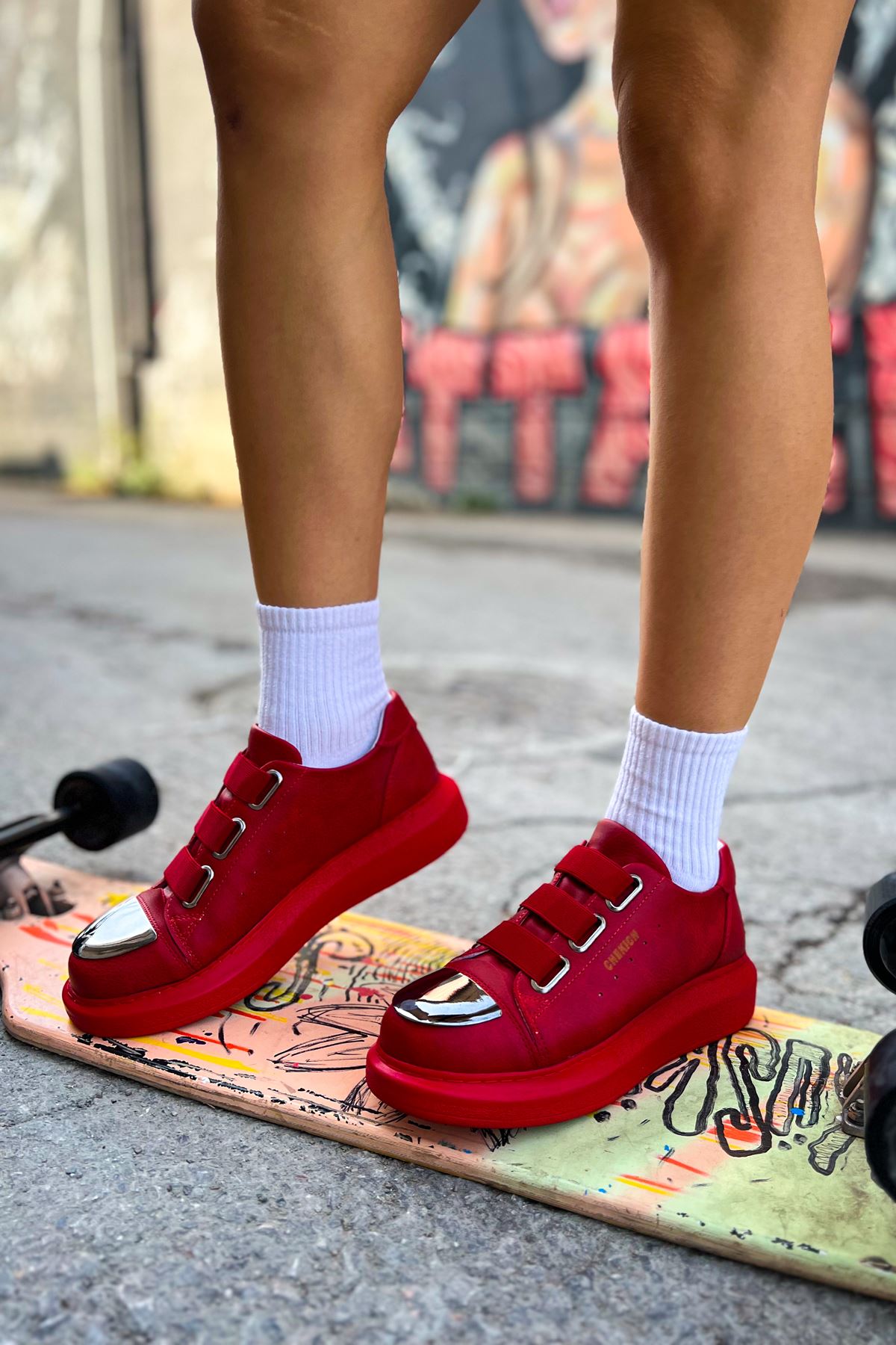 CH251 CRT Mirror Women's Shoes RED - STREETMODE™