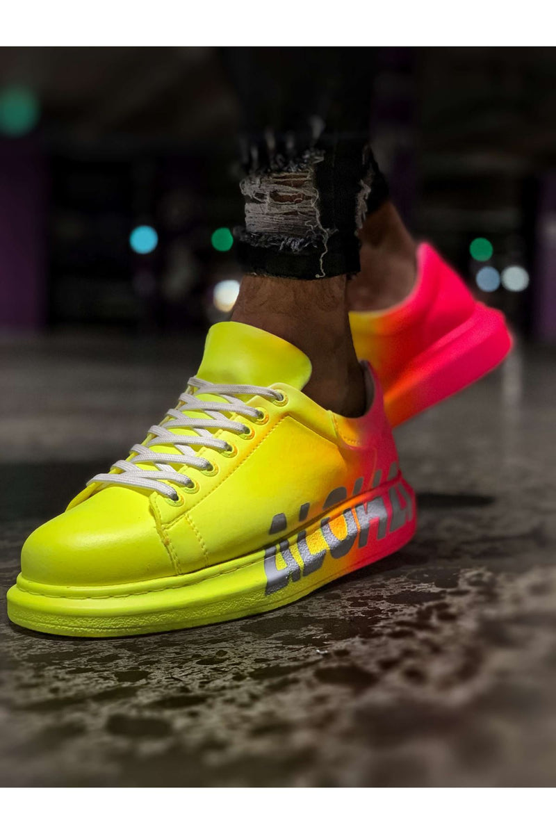 CH254 BT Yellow / Orange Men's Unisex Sneakers - STREETMODE™