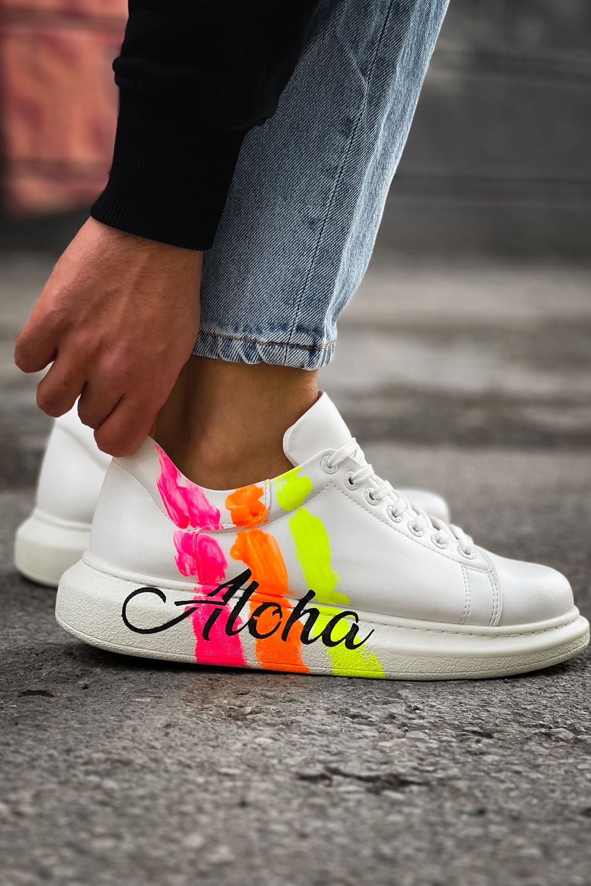CH254 CBT Pittura Men's Shoes 501 ALOHA YELLOW PINK WHITE - STREETMODE™