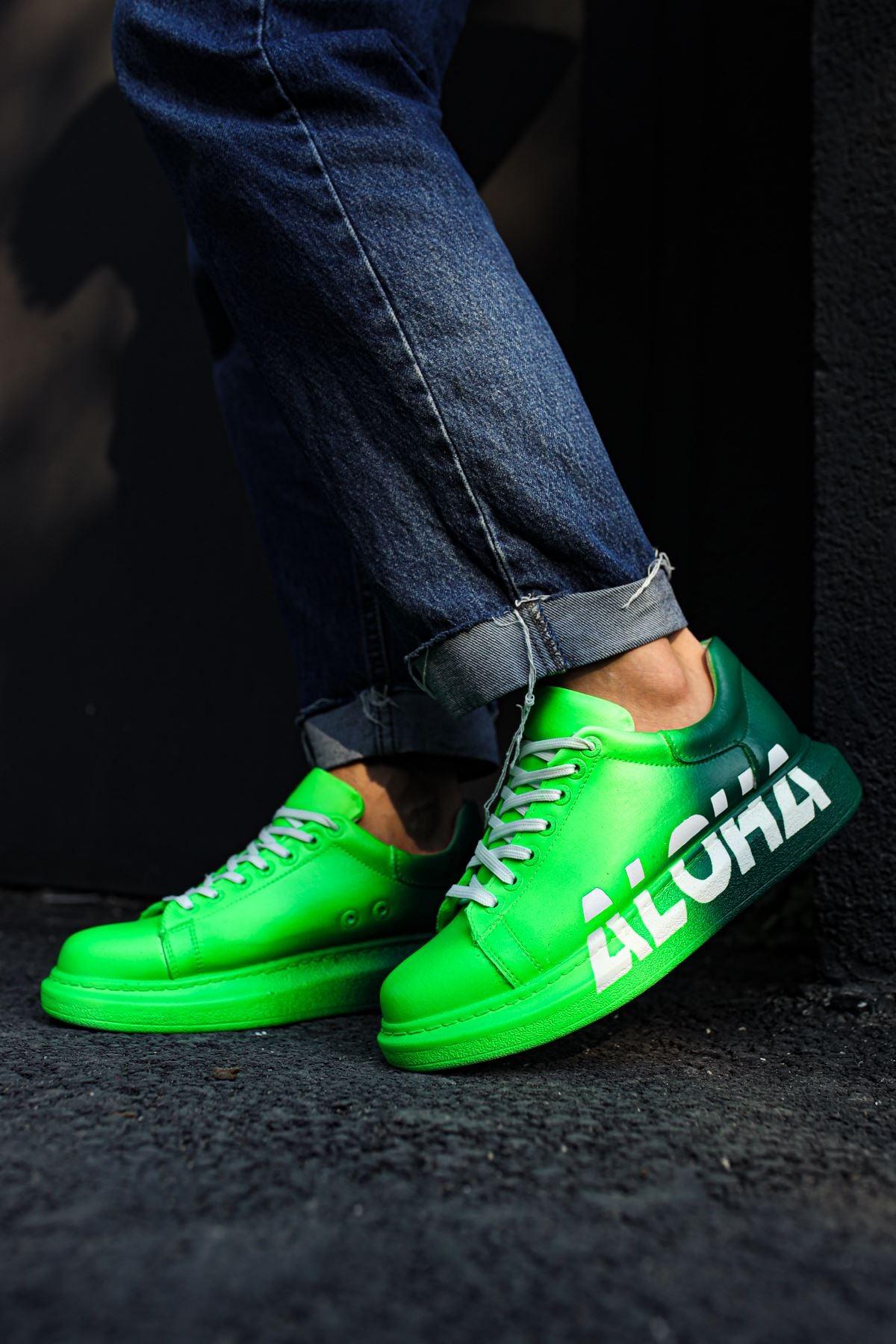 CH254 Men's Unisex Green Casual Sneaker Sports Shoes - STREETMODE™