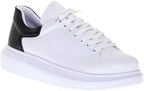 CH256 Men's Unisex White-Black Casual Sneaker Sports Shoes - STREETMODE™