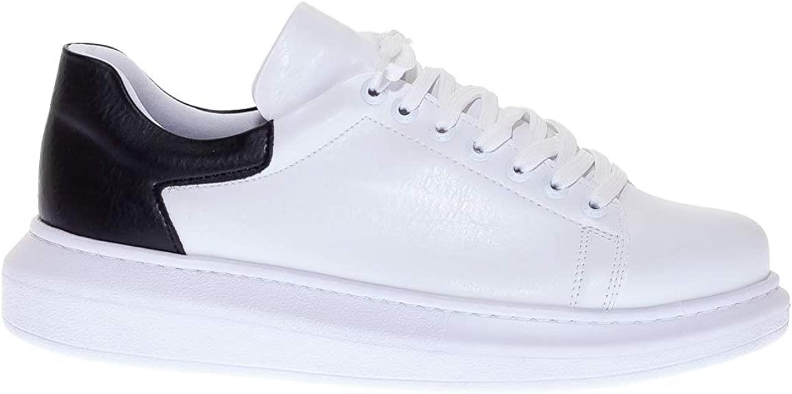 CH256 Men's Unisex White-Black Casual Sneaker Sports Shoes - STREETMODE™