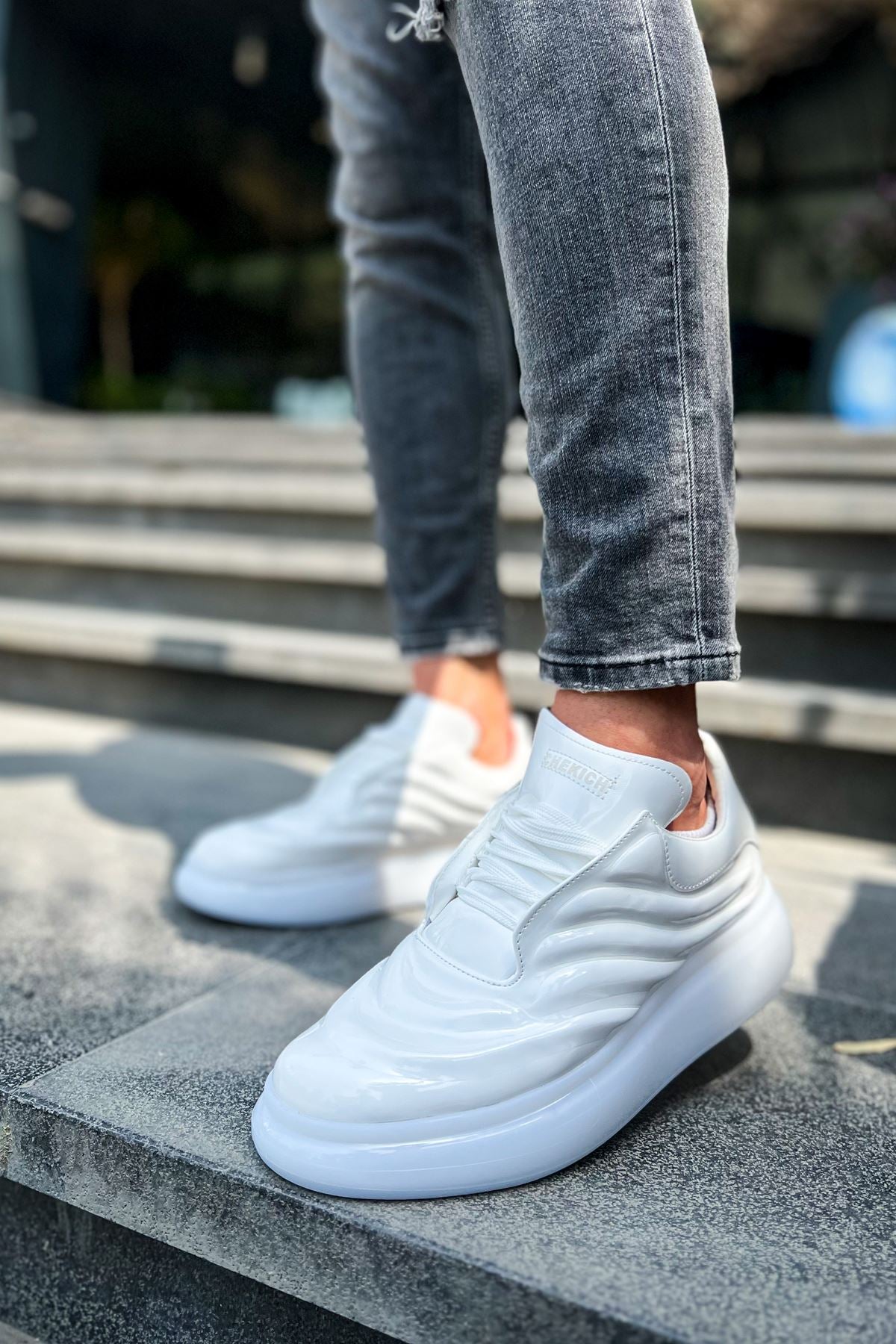 CH295 Sollievo Men's Sneakers Shoes WHITE - STREETMODE™