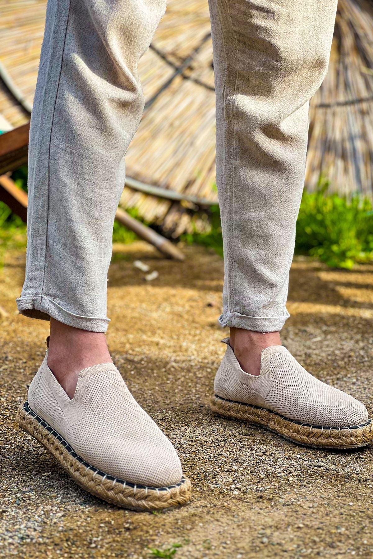 CH305 Knitwear Men's Shoes BEIGE - STREETMODE™