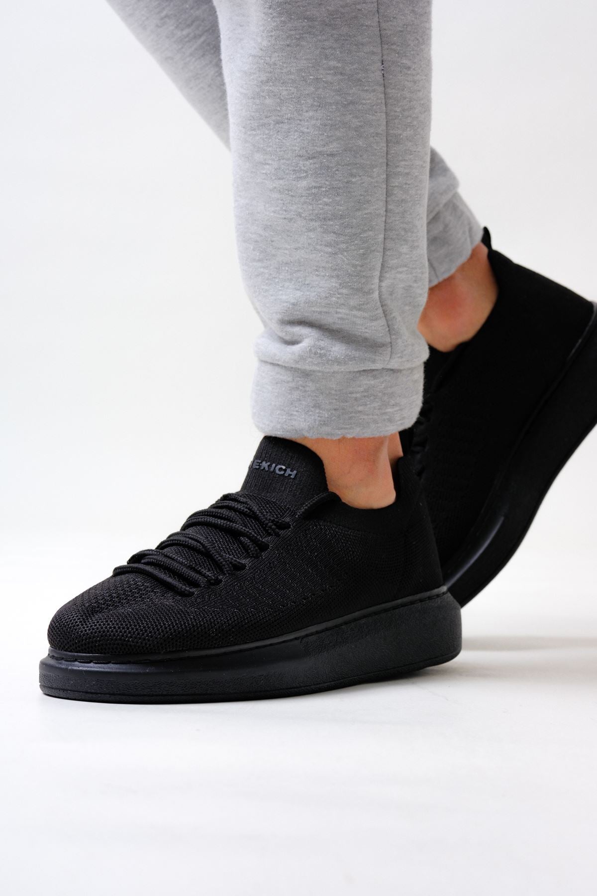 CH307 Knitwear Men's Shoes BLACK - STREETMODE™