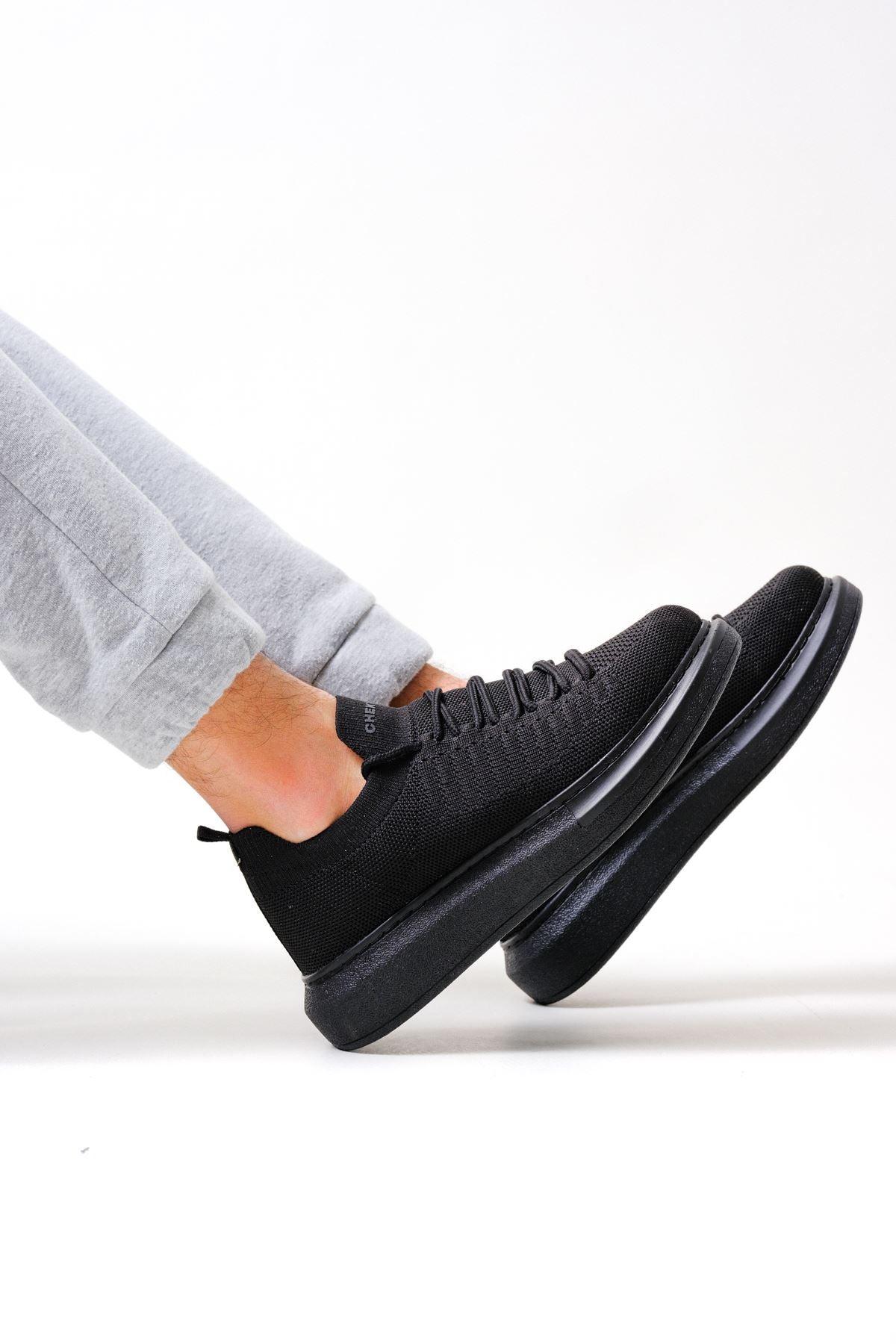 CH307 Knitwear Men's Shoes BLACK - STREETMODE™