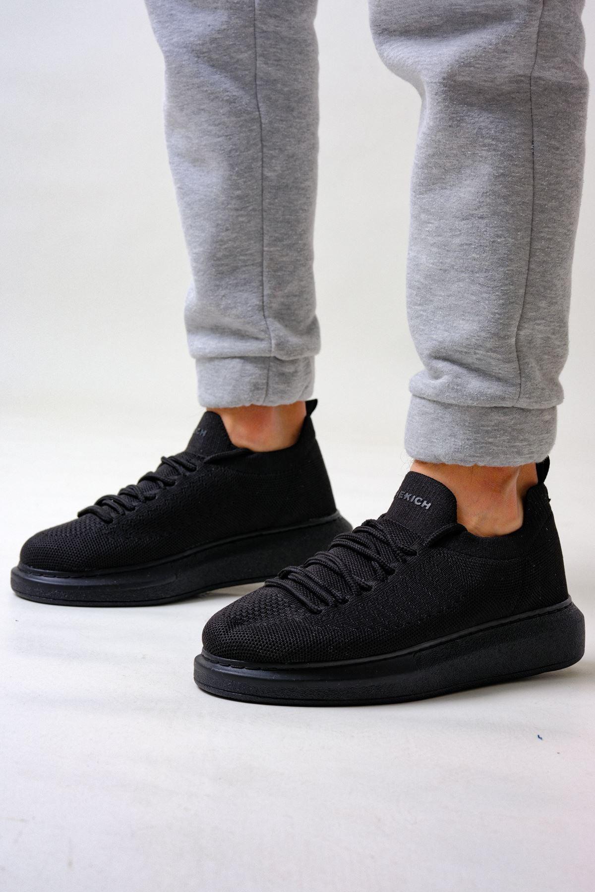 CH307 Knitwear Men's Shoes BLACK - STREETMODE™