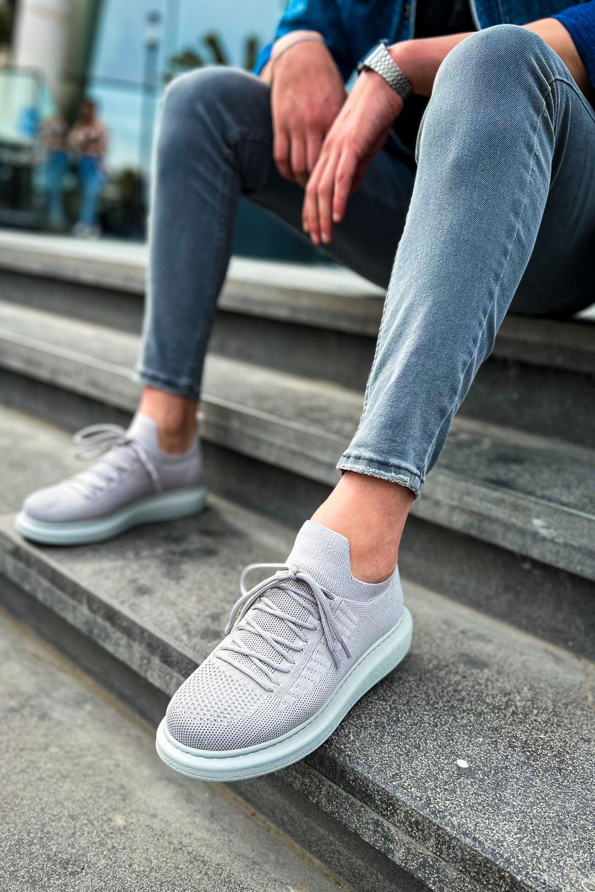 CH307 Knitwear Men's Shoes GRAY - STREETMODE™