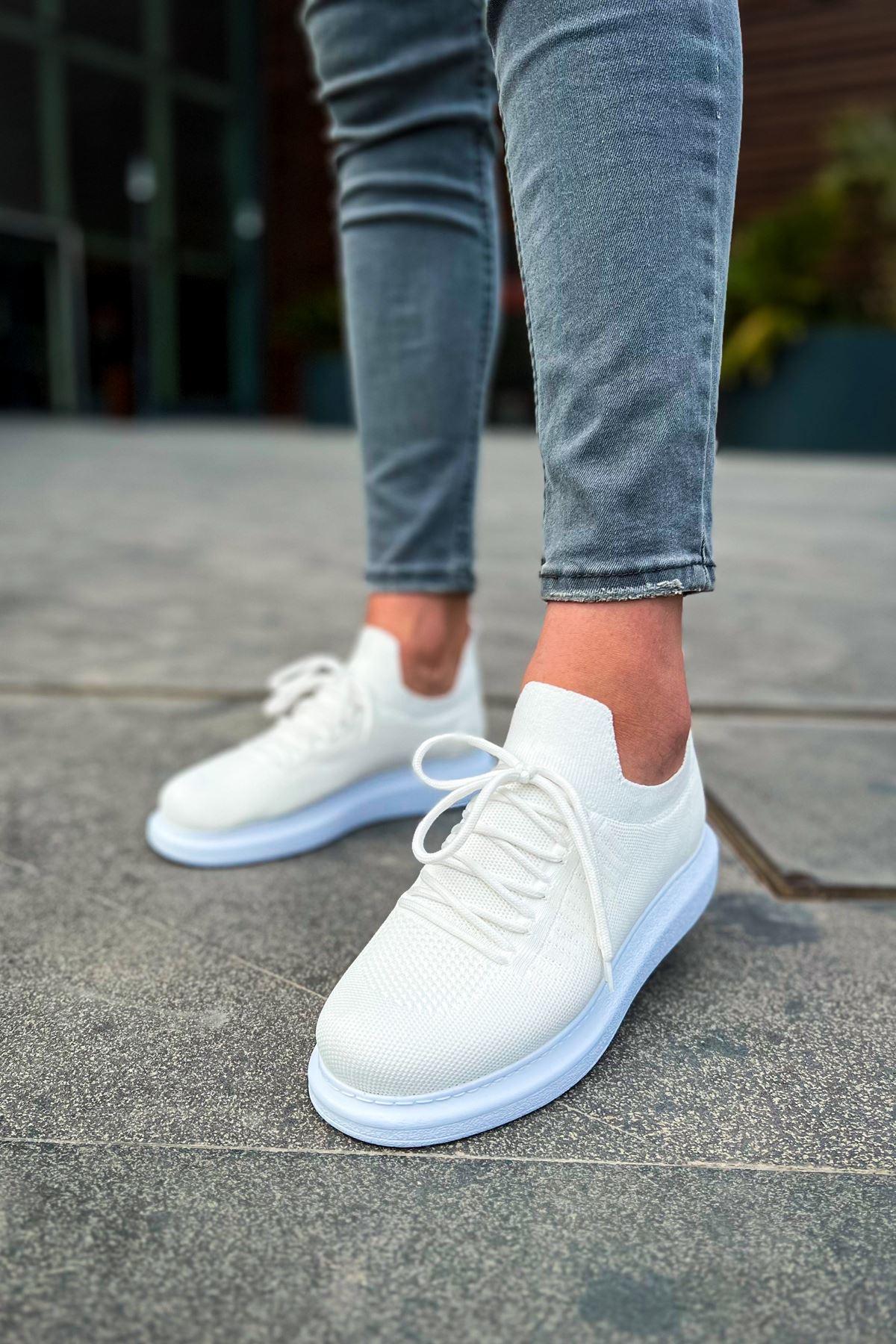 CH307 Knitwear Men's Shoes WHITE - STREETMODE™