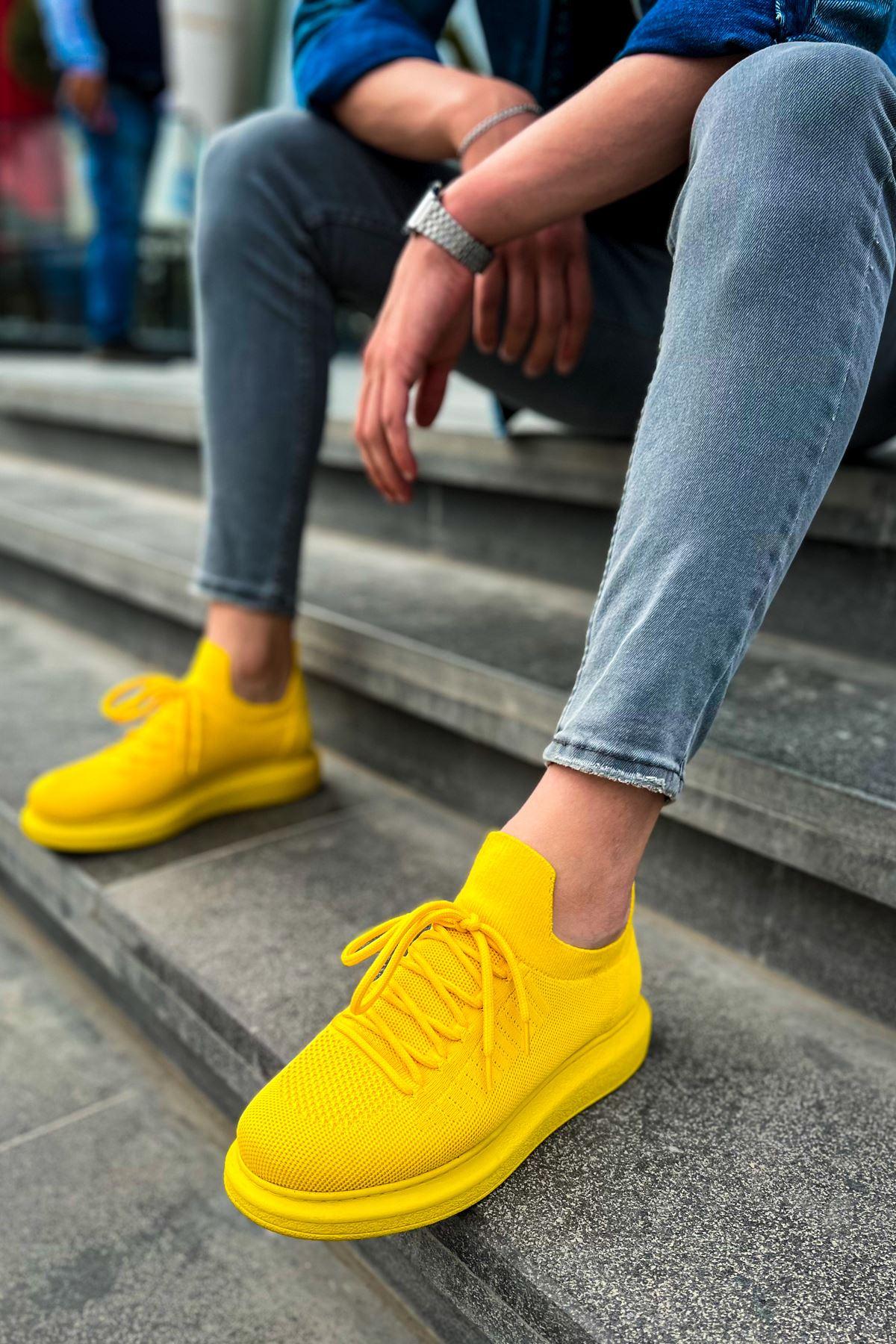 CH307 Knitwear Men's Shoes YELLOW - STREETMODE™