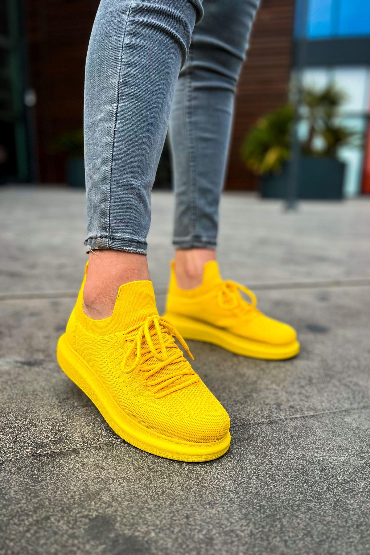 CH307 Knitwear Men's Shoes YELLOW - STREETMODE™