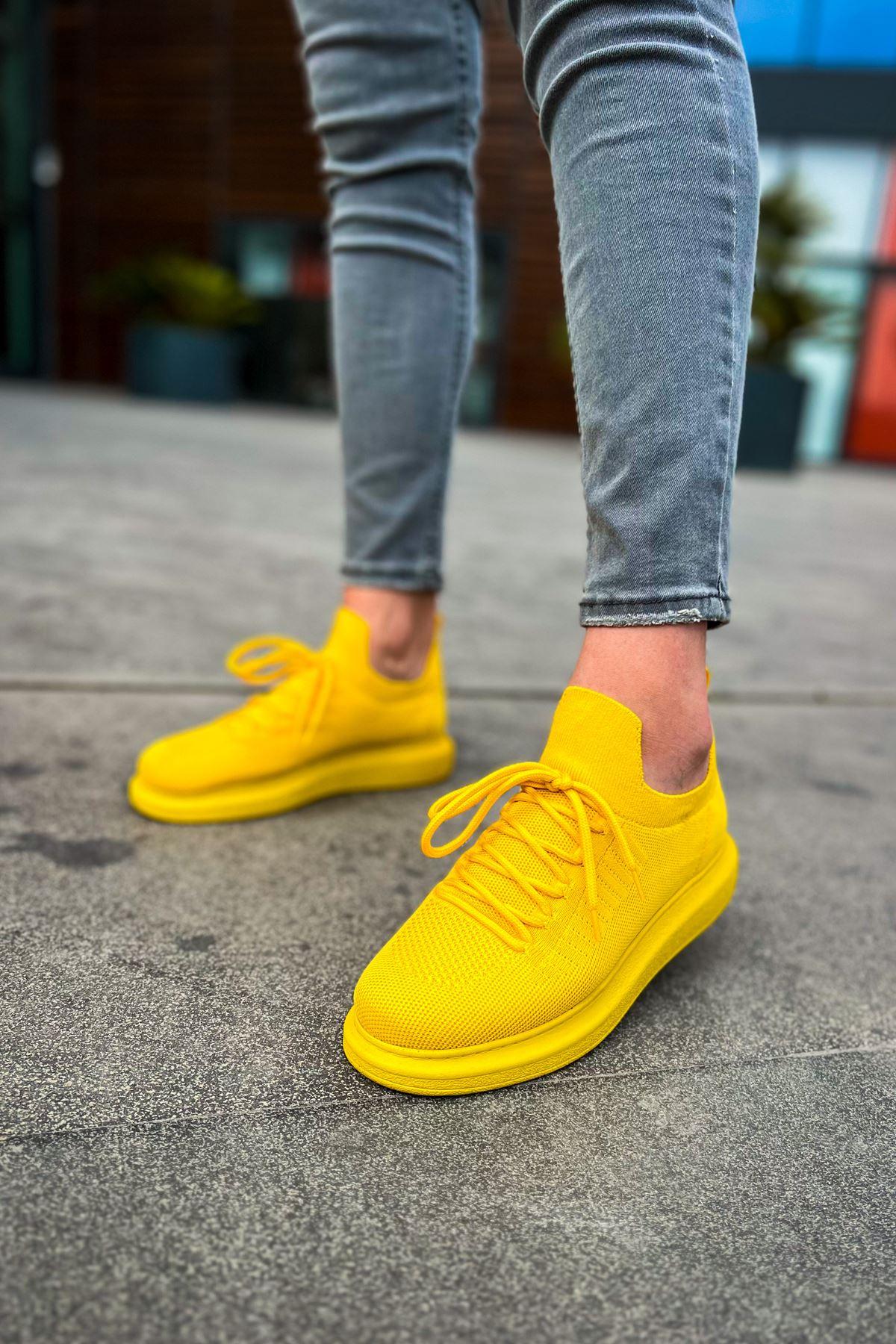 CH307 Knitwear Men's Shoes YELLOW - STREETMODE™