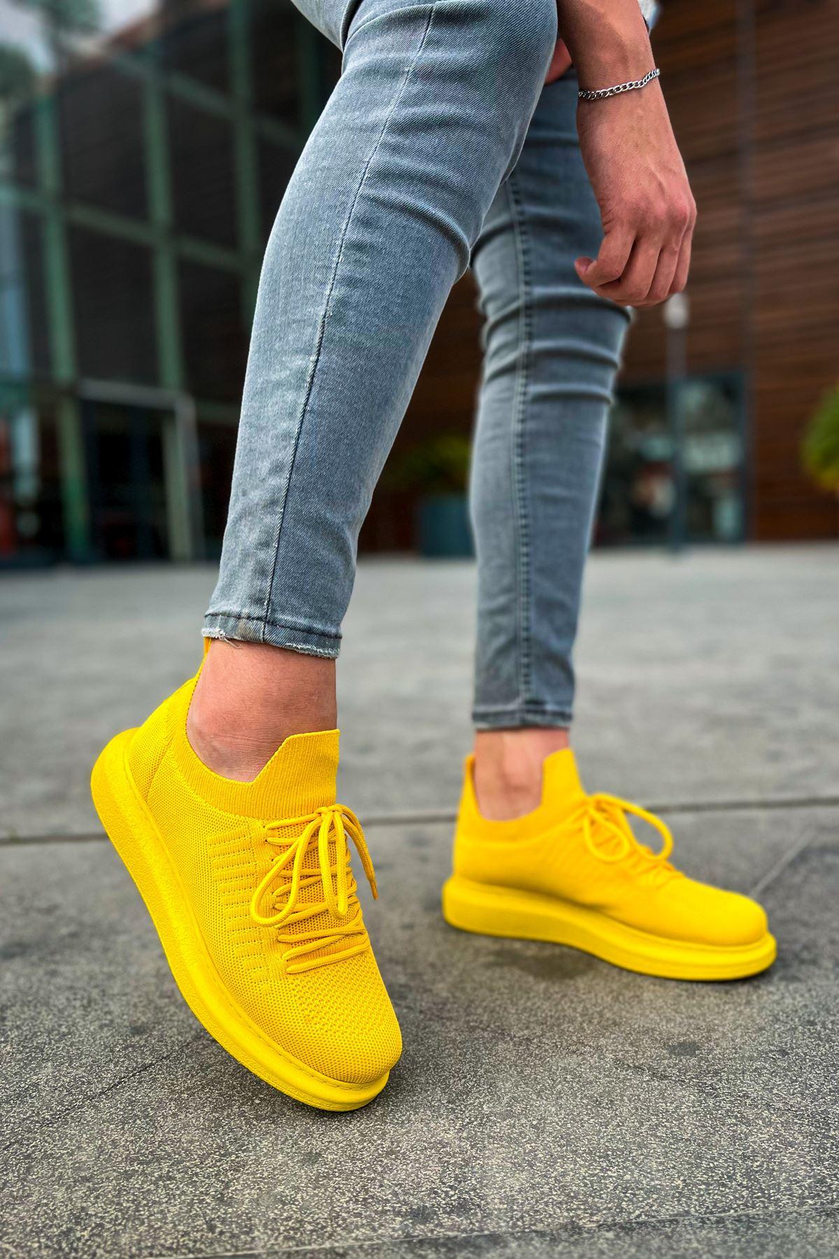 CH307 Knitwear Men's Shoes YELLOW - STREETMODE™