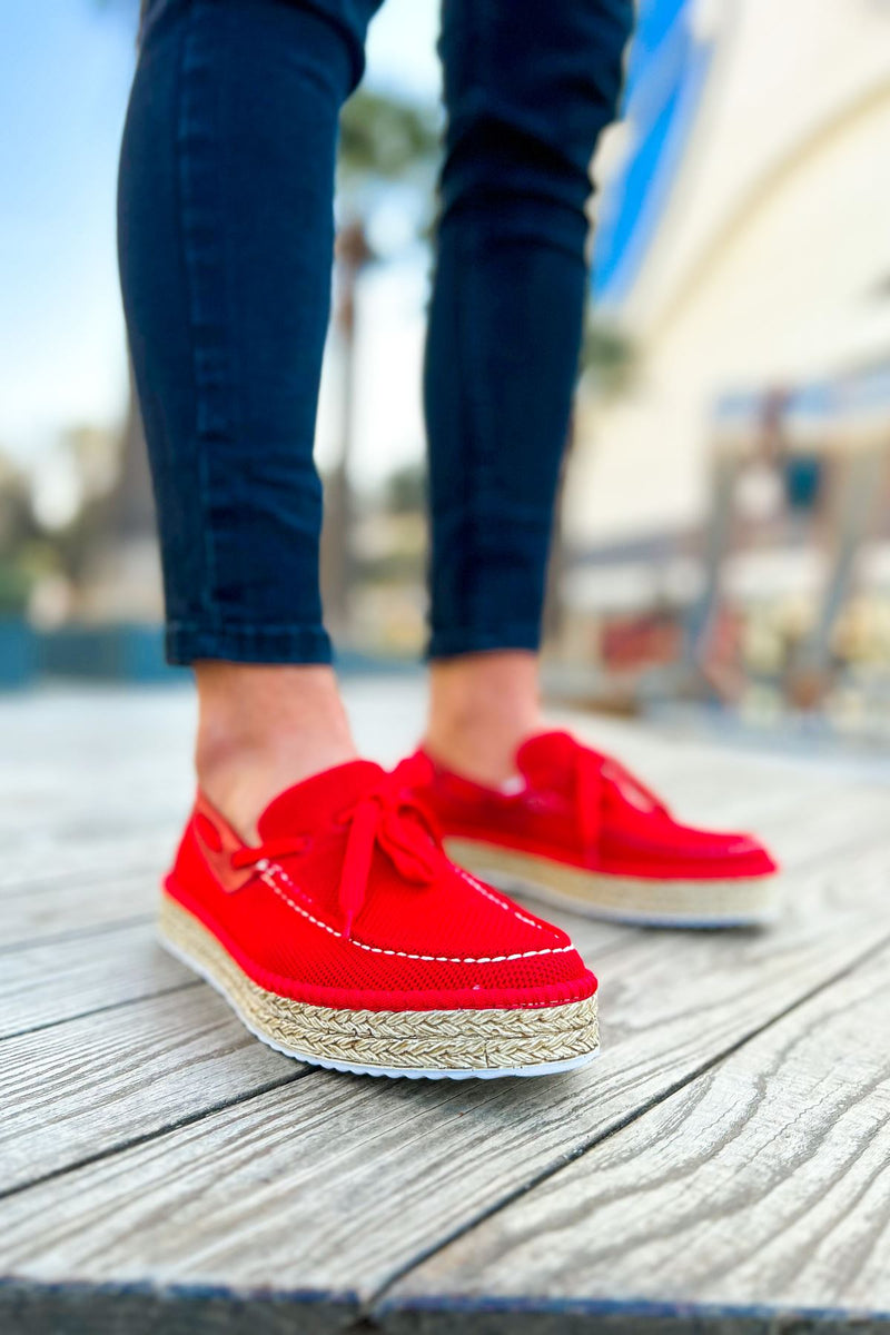 CH311 Espadril Men's sneakers Shoes RED - STREETMODE™