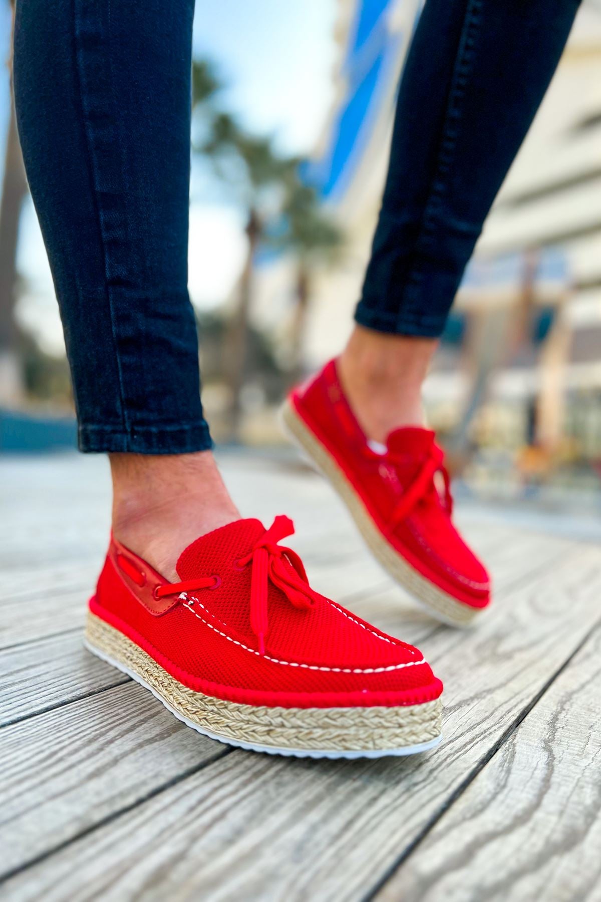 CH311 Espadril Men's sneakers Shoes RED - STREETMODE™
