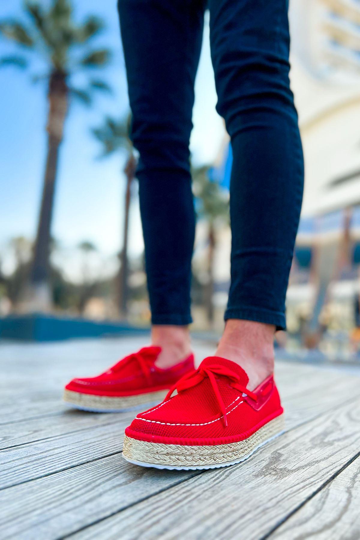 CH311 Espadril Men's sneakers Shoes RED - STREETMODE™