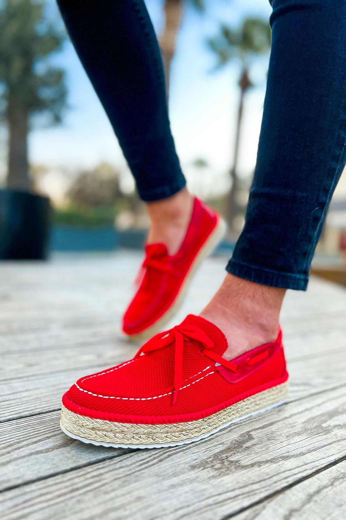 CH311 Espadril Men's sneakers Shoes RED - STREETMODE™