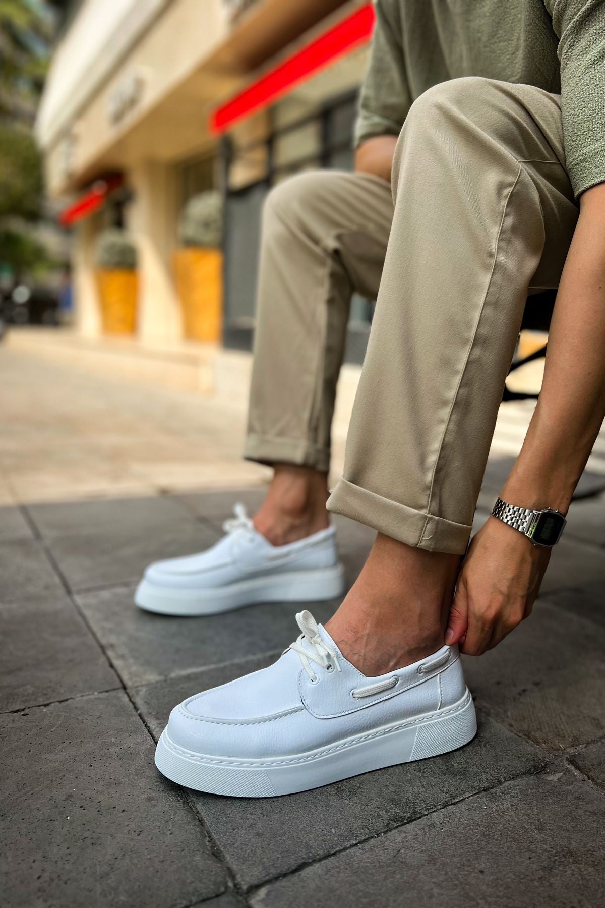 CH419 CBT Torrini Men's Casual Shoes WHITE - STREETMODE™