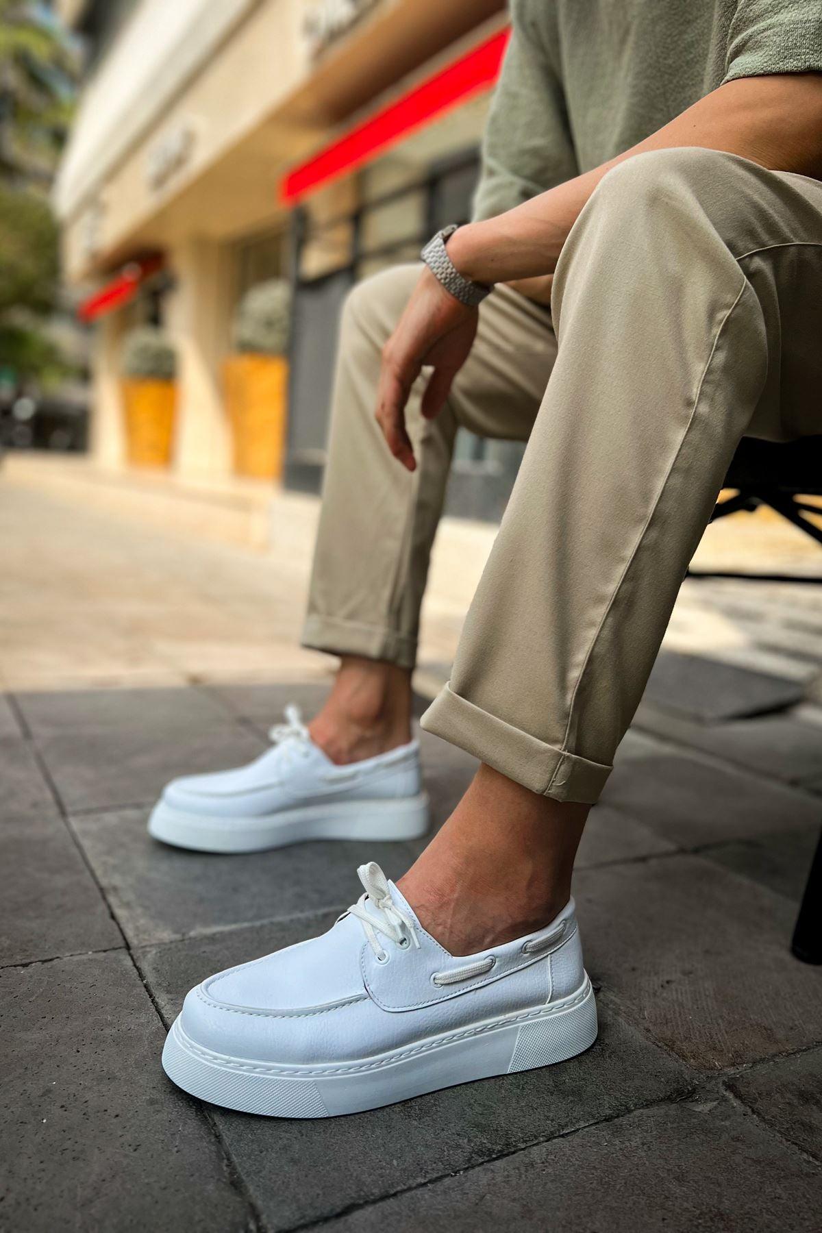 CH419 CBT Torrini Men's Casual Shoes WHITE - STREETMODE™