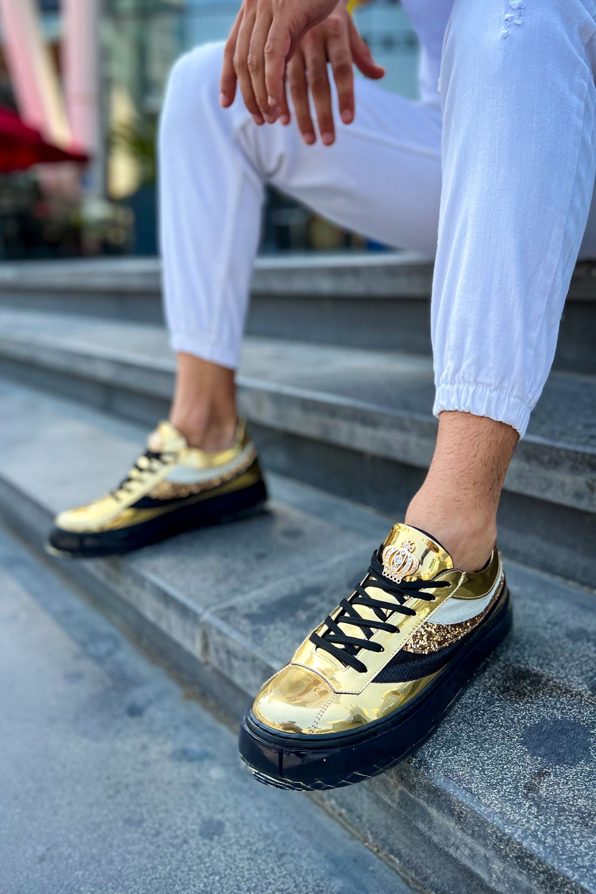 CH975 Majesty ST Men's sneaker Shoes GOLD - STREETMODE™