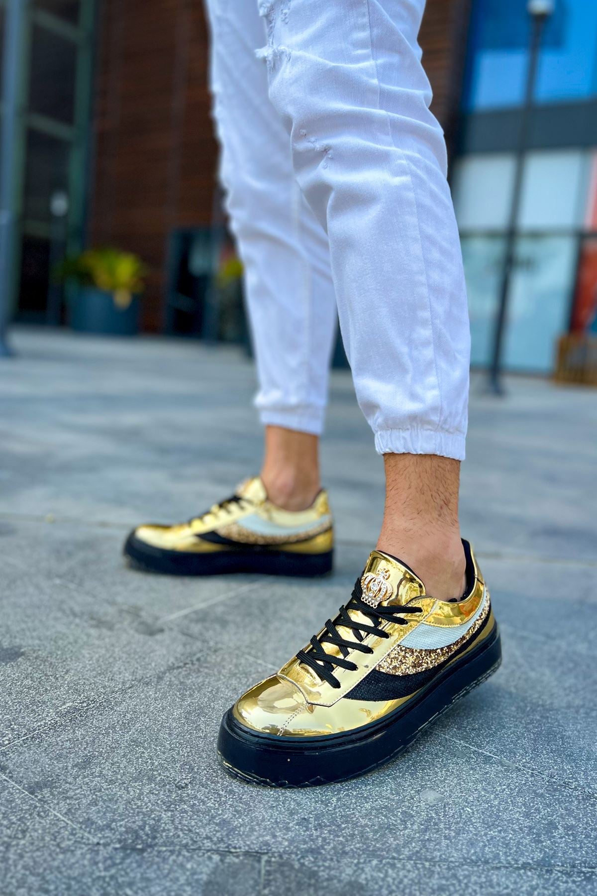 CH975 Majesty ST Men's sneaker Shoes GOLD - STREETMODE™