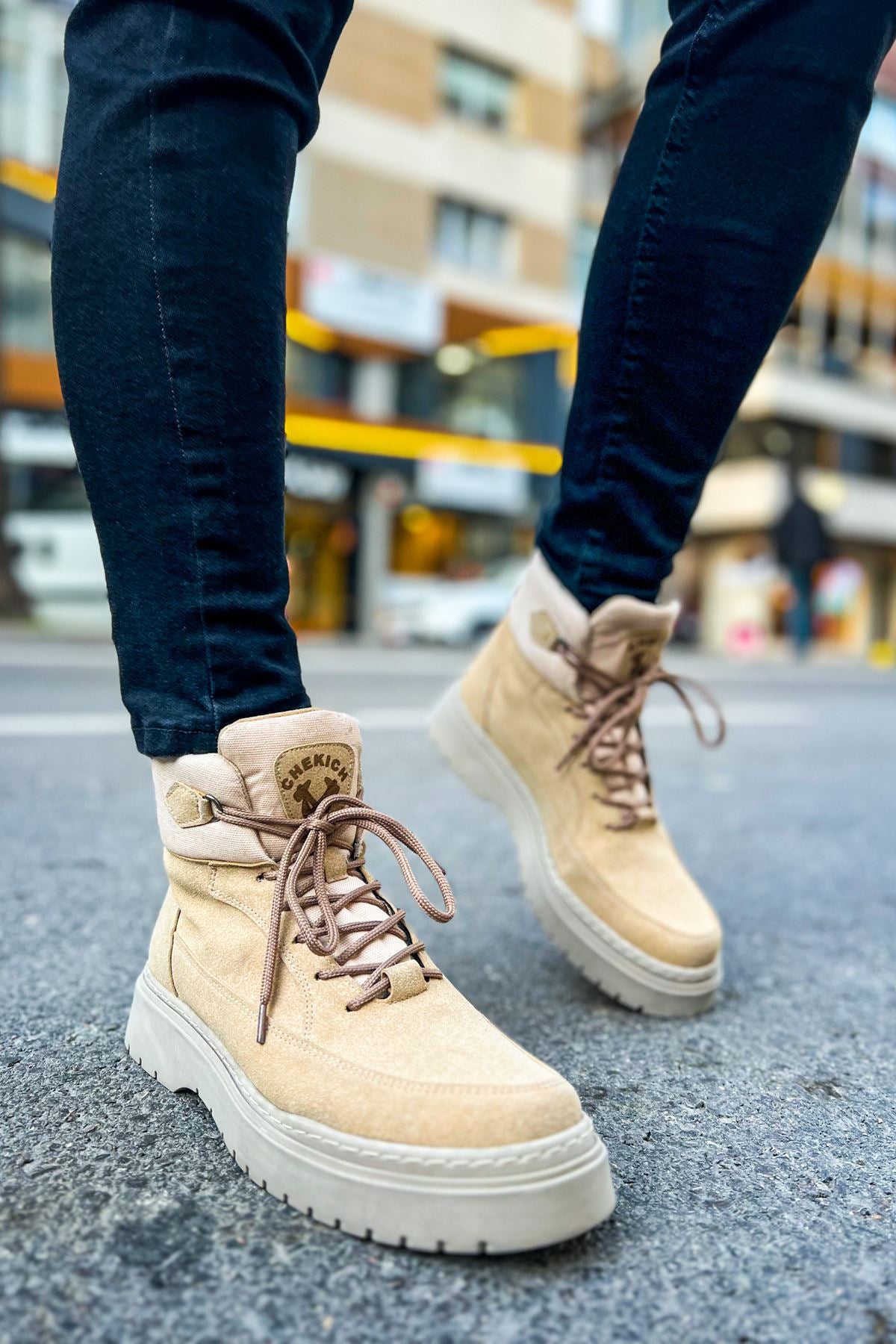 CH 225 SRT Men's Boots SAND Suede - STREETMODE™