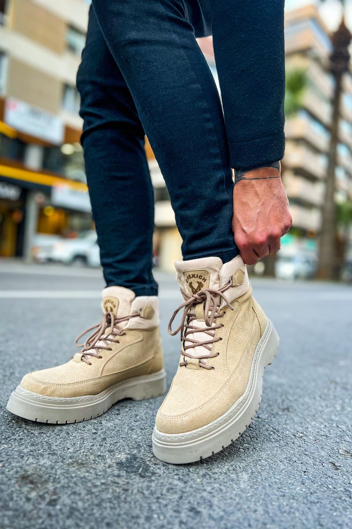 CH 225 SRT Men's Boots SAND Suede - STREETMODE™
