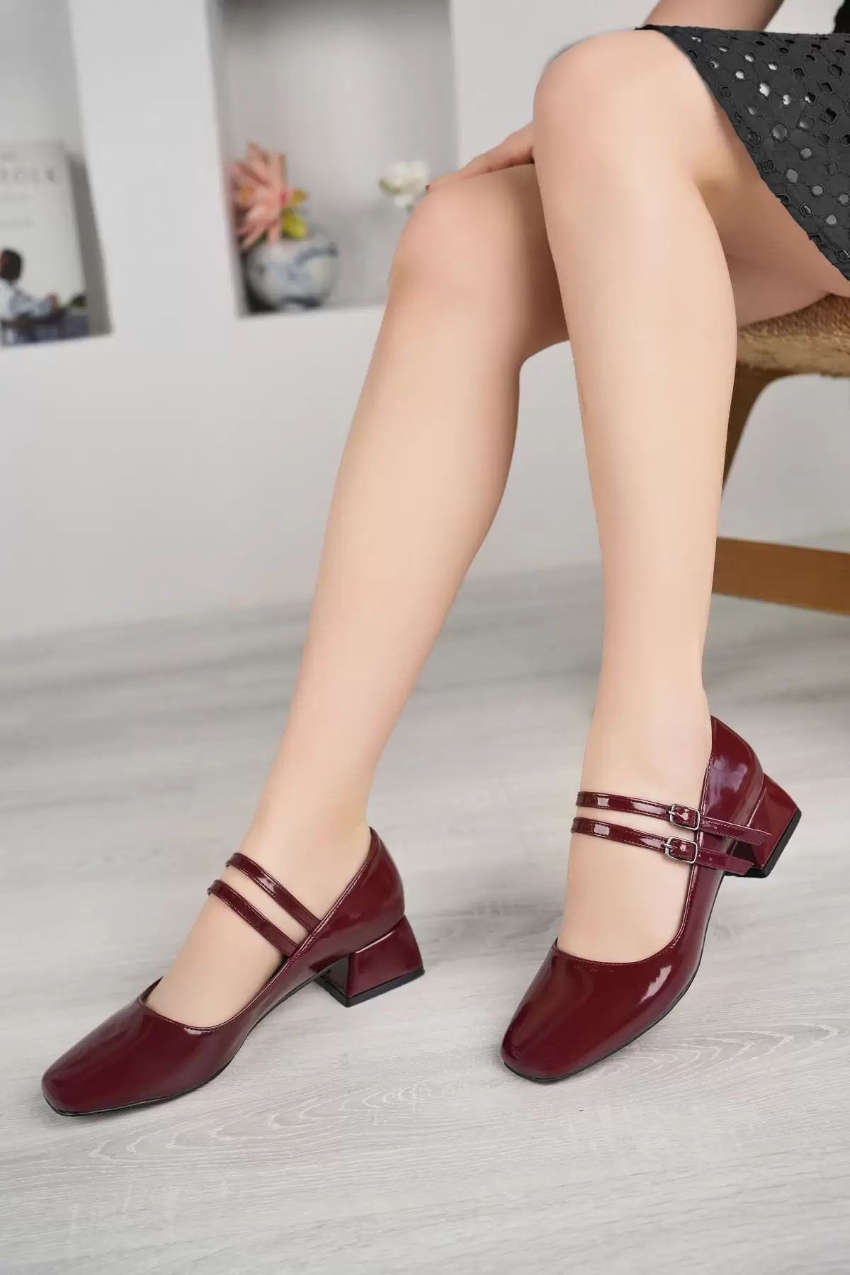 Claret Red Women's Classic Heeled Shoes - STREETMODE™