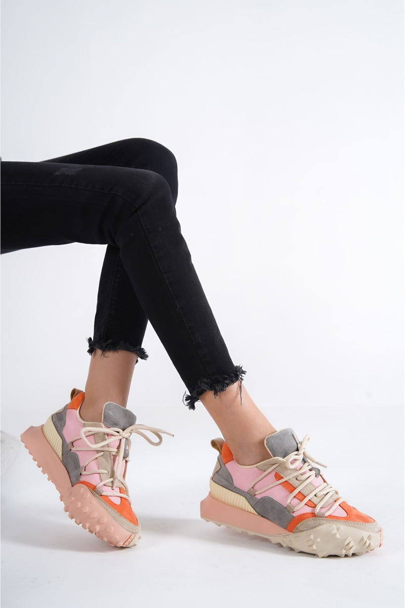 DISA Pink Women's Sneakers Shoes - STREETMODE™