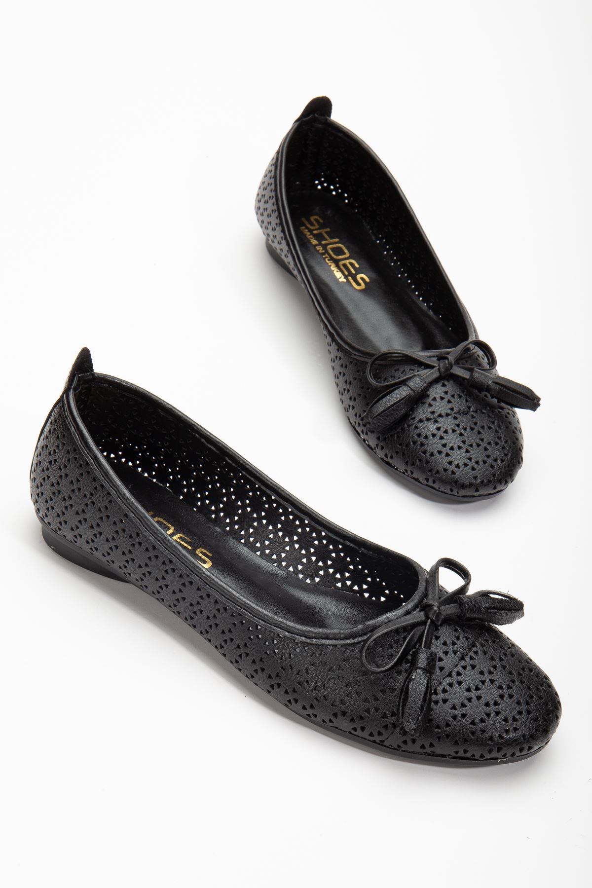 Fathie Black Skin Women's Ballerinas - STREETMODE™