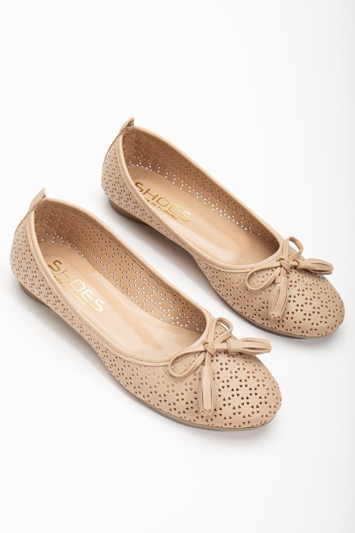 Fathie Nude Skin Women's Ballerinas - STREETMODE™