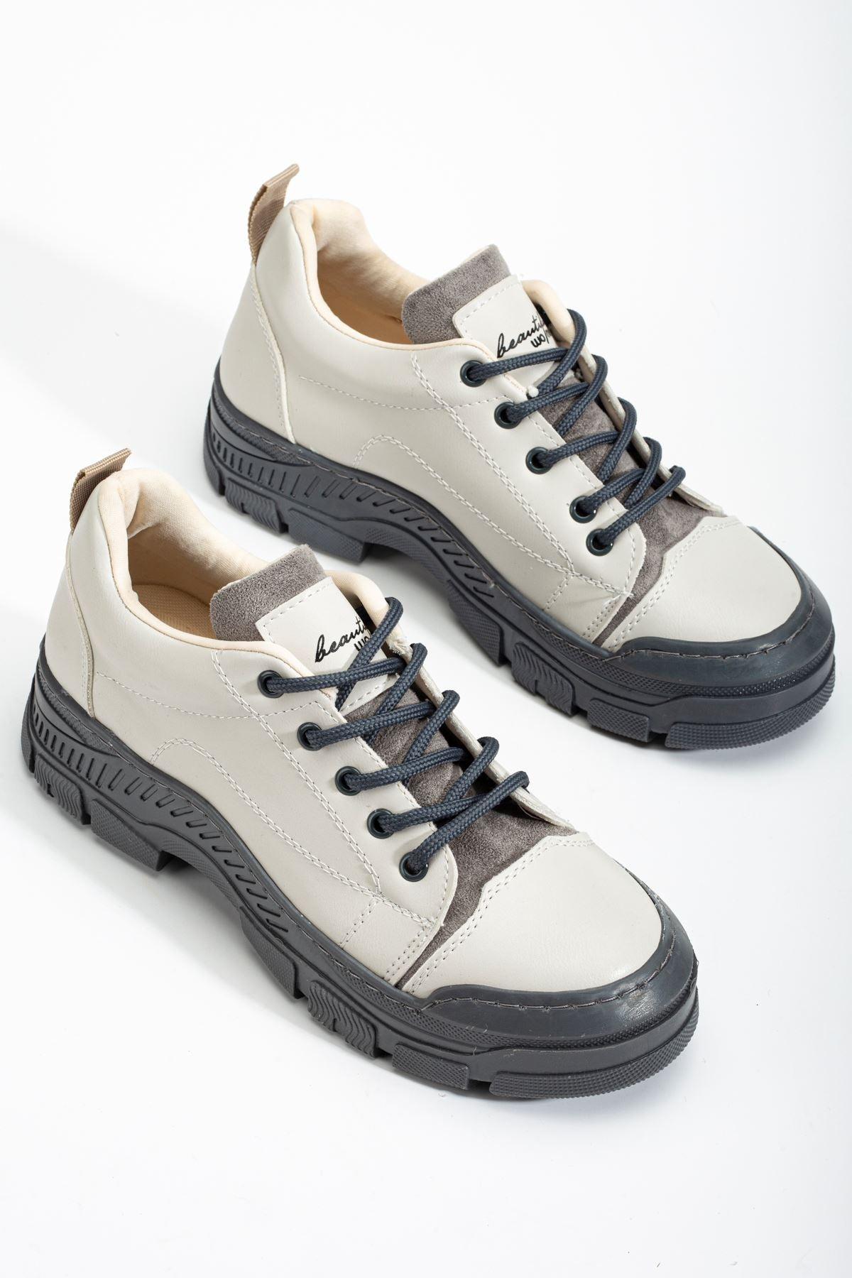 Grey Women's Sneakers Casual Shoes - STREETMODE™