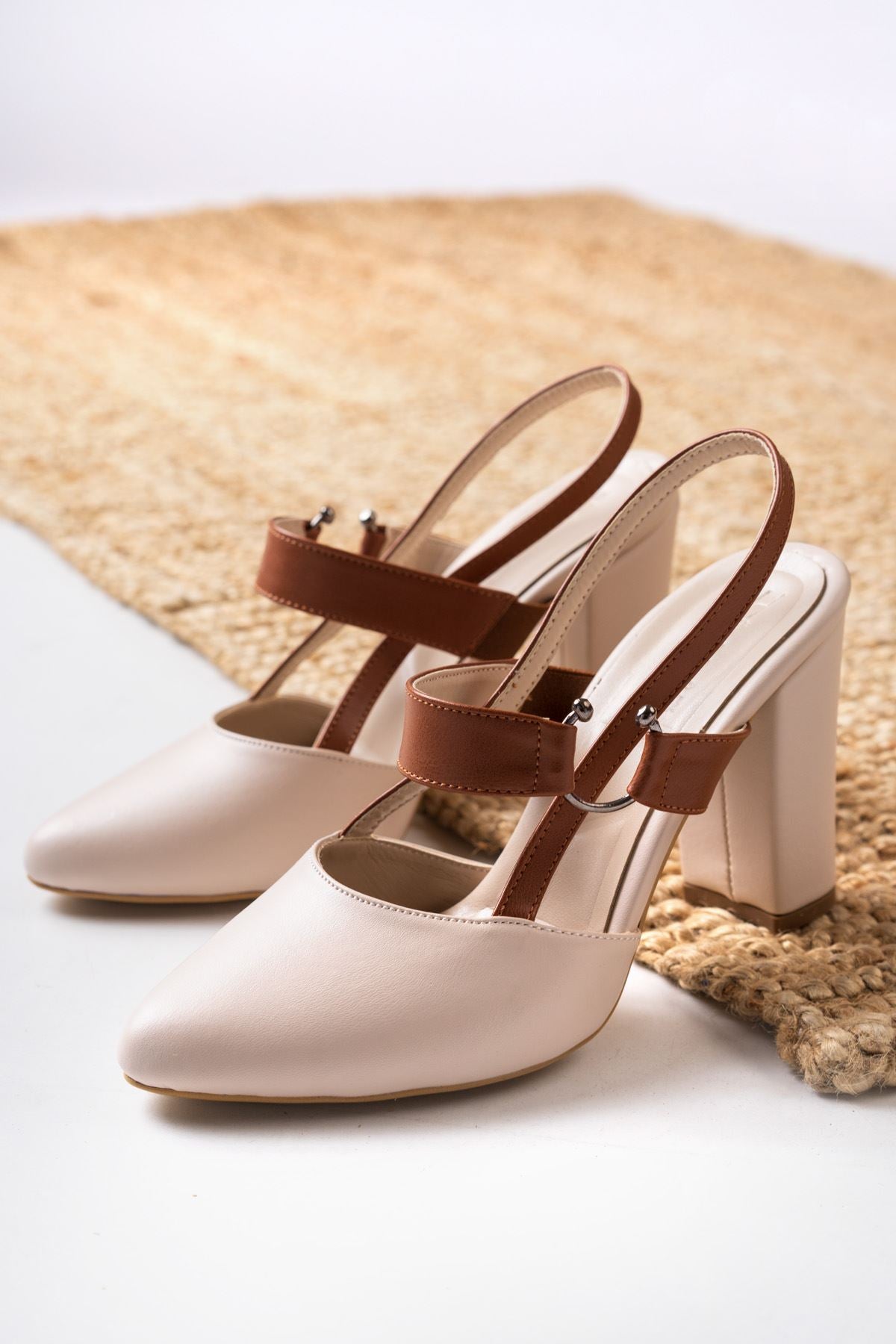 Hella Cream - Brown Skin High Heeled Women's Shoes - STREETMODE™