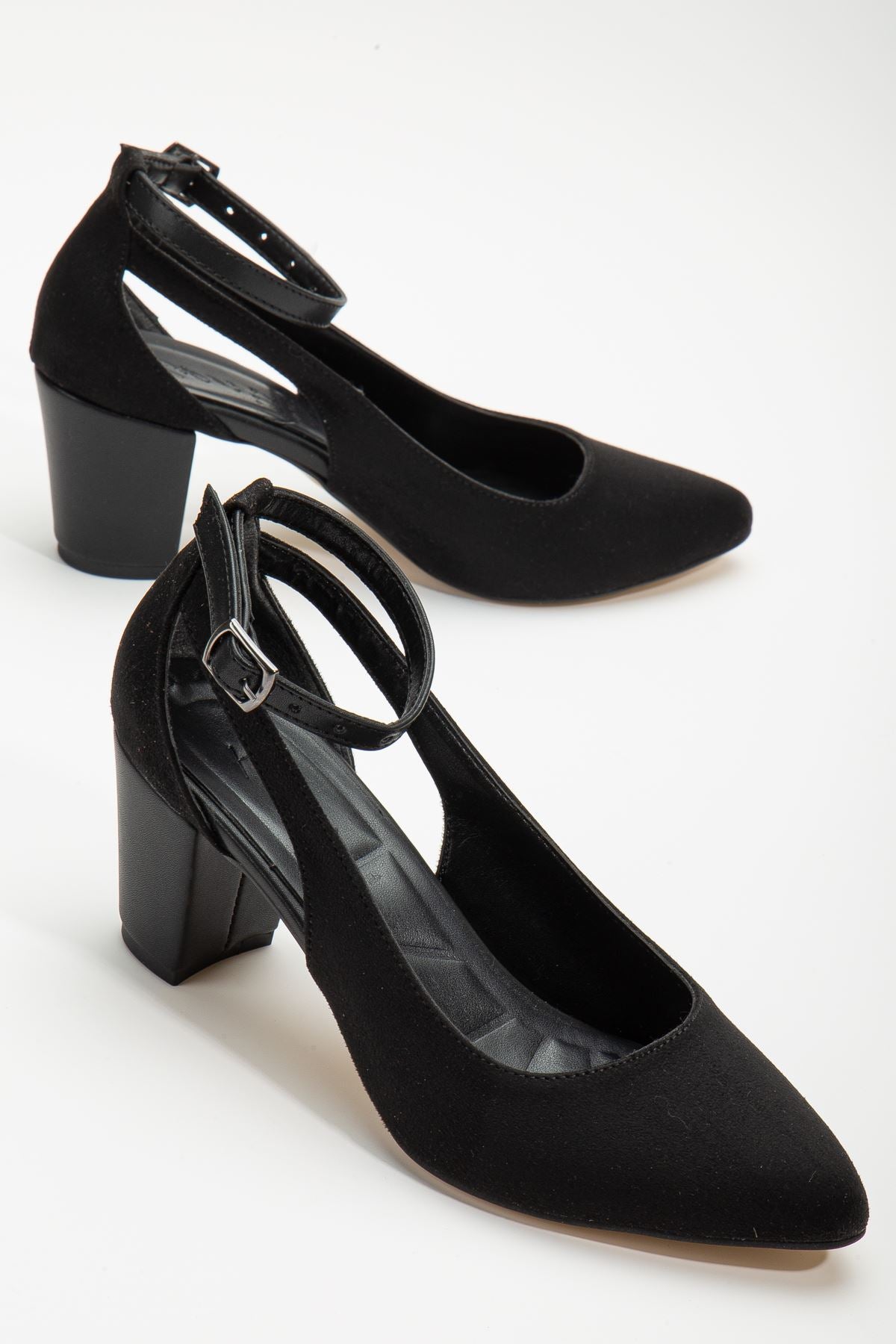 Hero Heeled Black Suede Women's Shoes - STREETMODE™