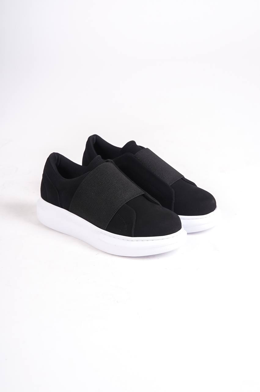 KB-040 Black Suede Laced Casual Men's Shoes - STREETMODE™