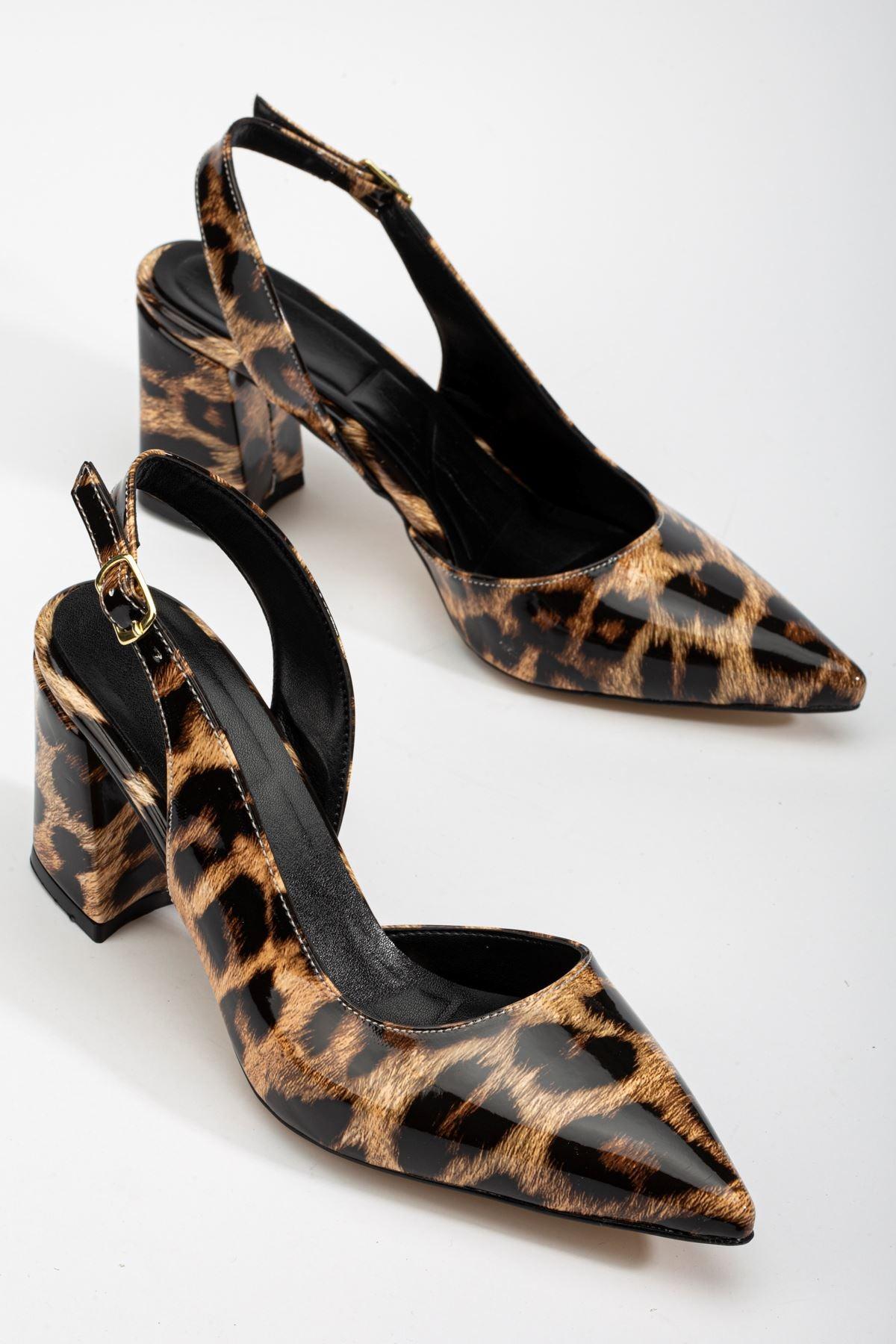 Leopard Patent Leather High Heel Women's Shoes - STREETMODE™