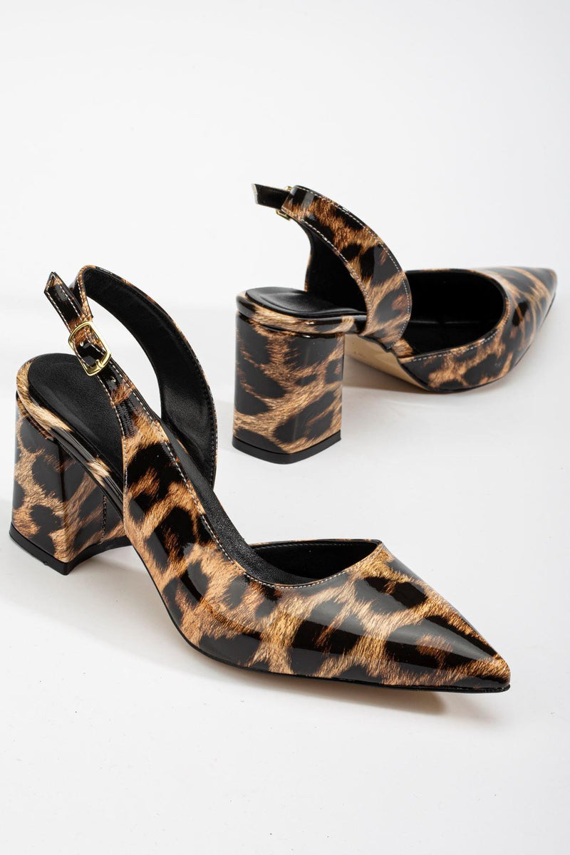 Leopard Patent Leather High Heel Women's Shoes - STREETMODE™