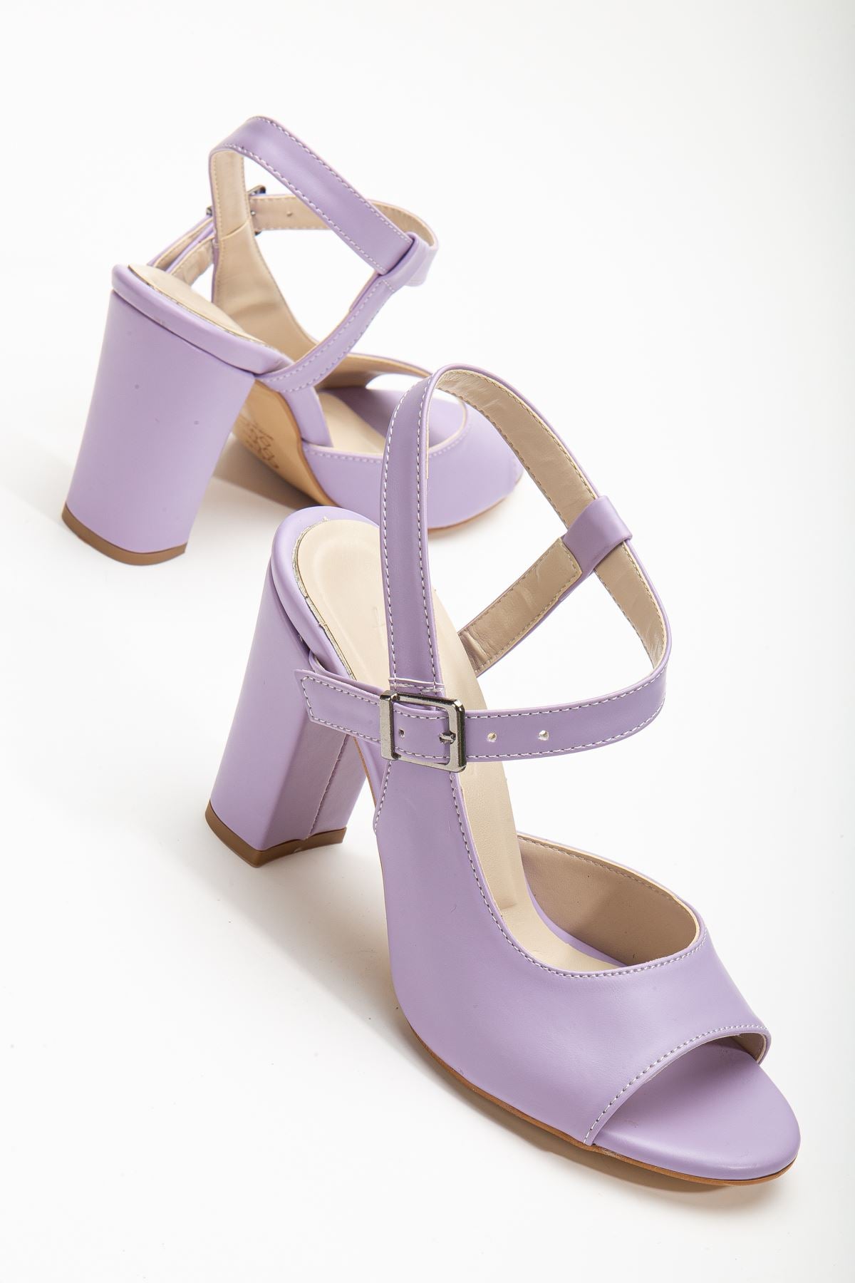 Lovisa Heeled Lilac Skin Women's Shoes - STREETMODE™