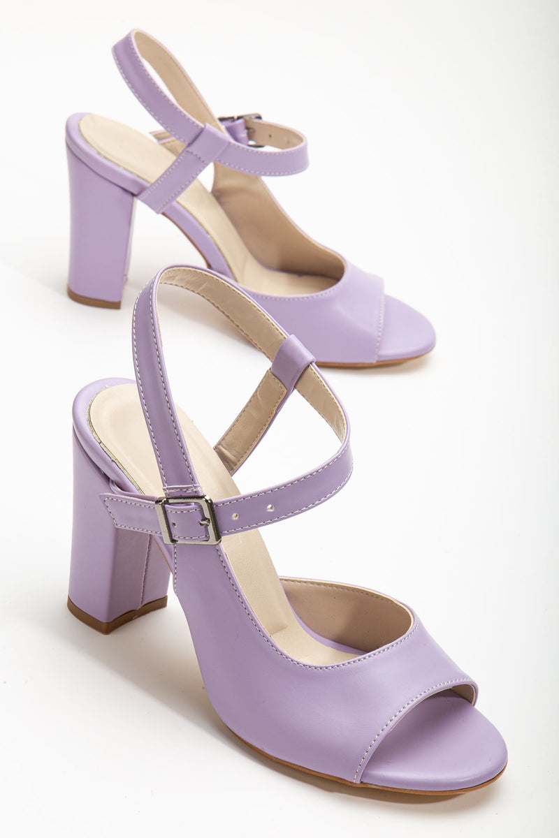 Lovisa Heeled Lilac Skin Women's Shoes - STREETMODE™