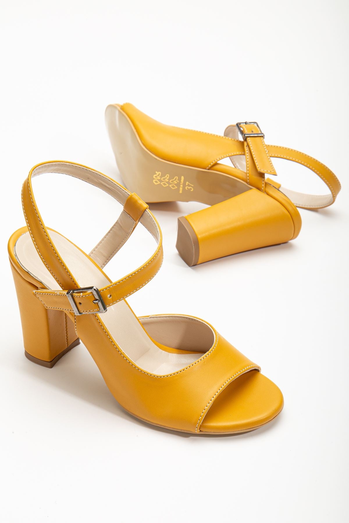 Lovisa Heeled Mustard Skin Women's Shoes - STREETMODE™