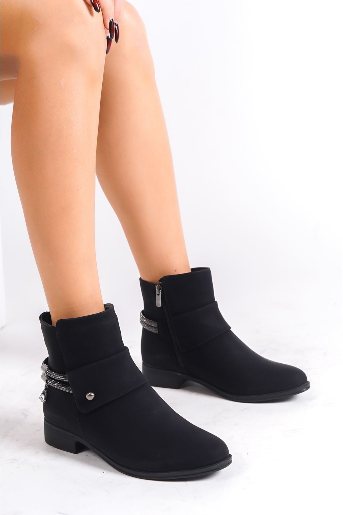 Melay Stone Zippered Women's Boots - STREETMODE™