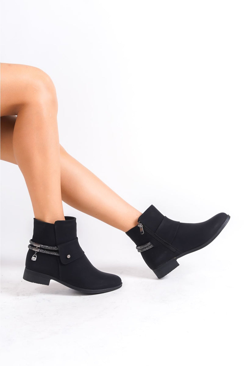 Melay Stone Zippered Women's Boots - STREETMODE™