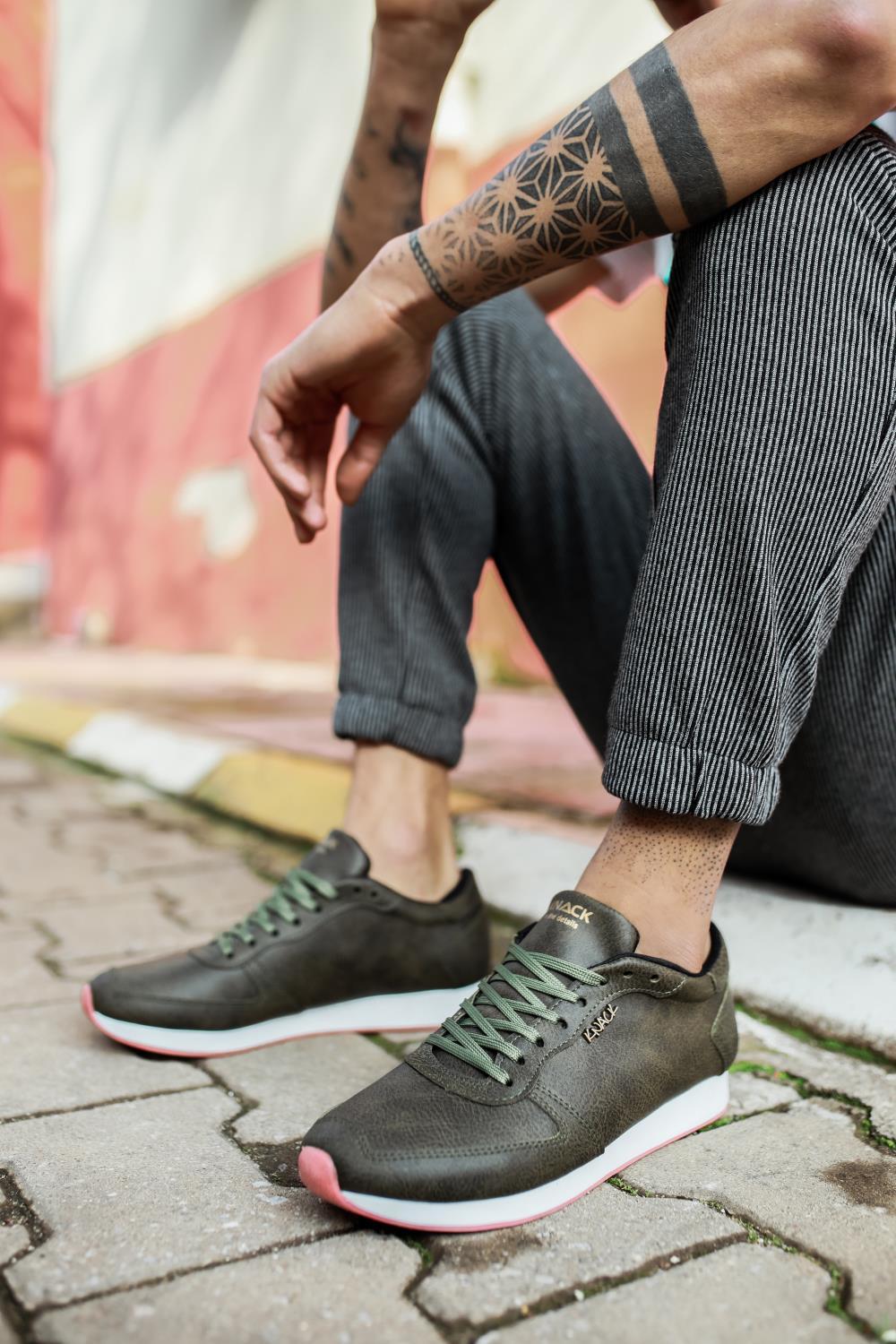 Men's Casual Shoes 002 Khaki - STREETMODE™