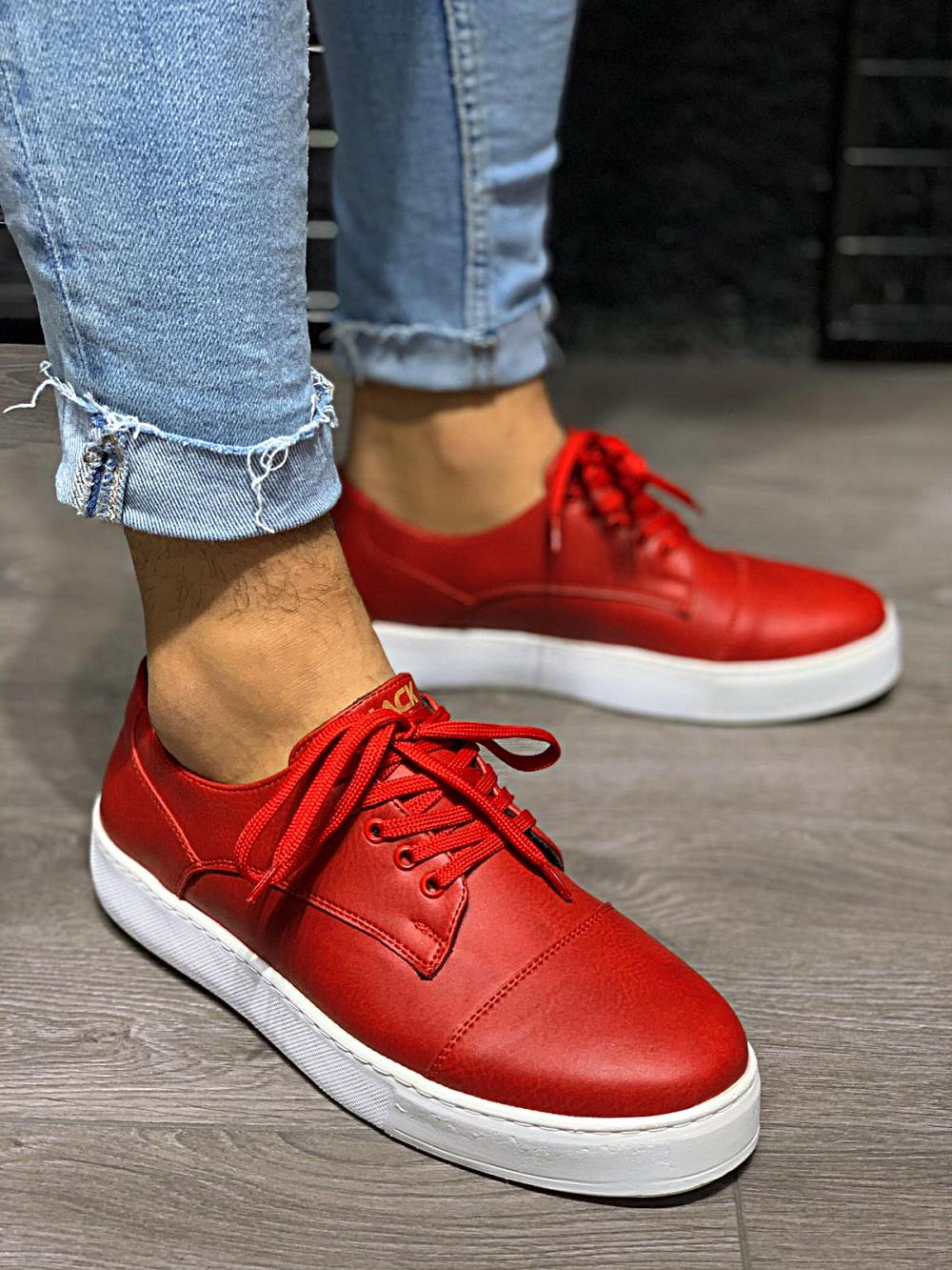 Men's Casual Shoes 050 Red - STREETMODE™